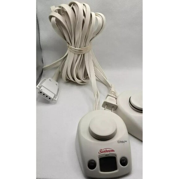 Sunbeam PAC-229 Style D85KQP Electric Blanket Dual White 4 Prong Controller‎ - Picture 5 of 7